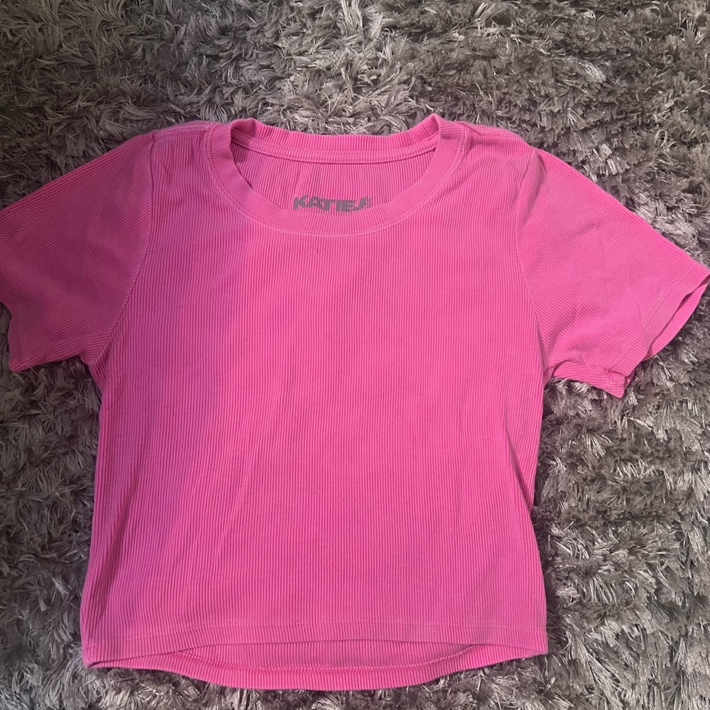 KATIE J NYC GIRLS PINK TSHIRT